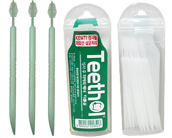 DISPOSABLE INTERDENTAL BRUSH AND TOOTHPICK Made in Korea